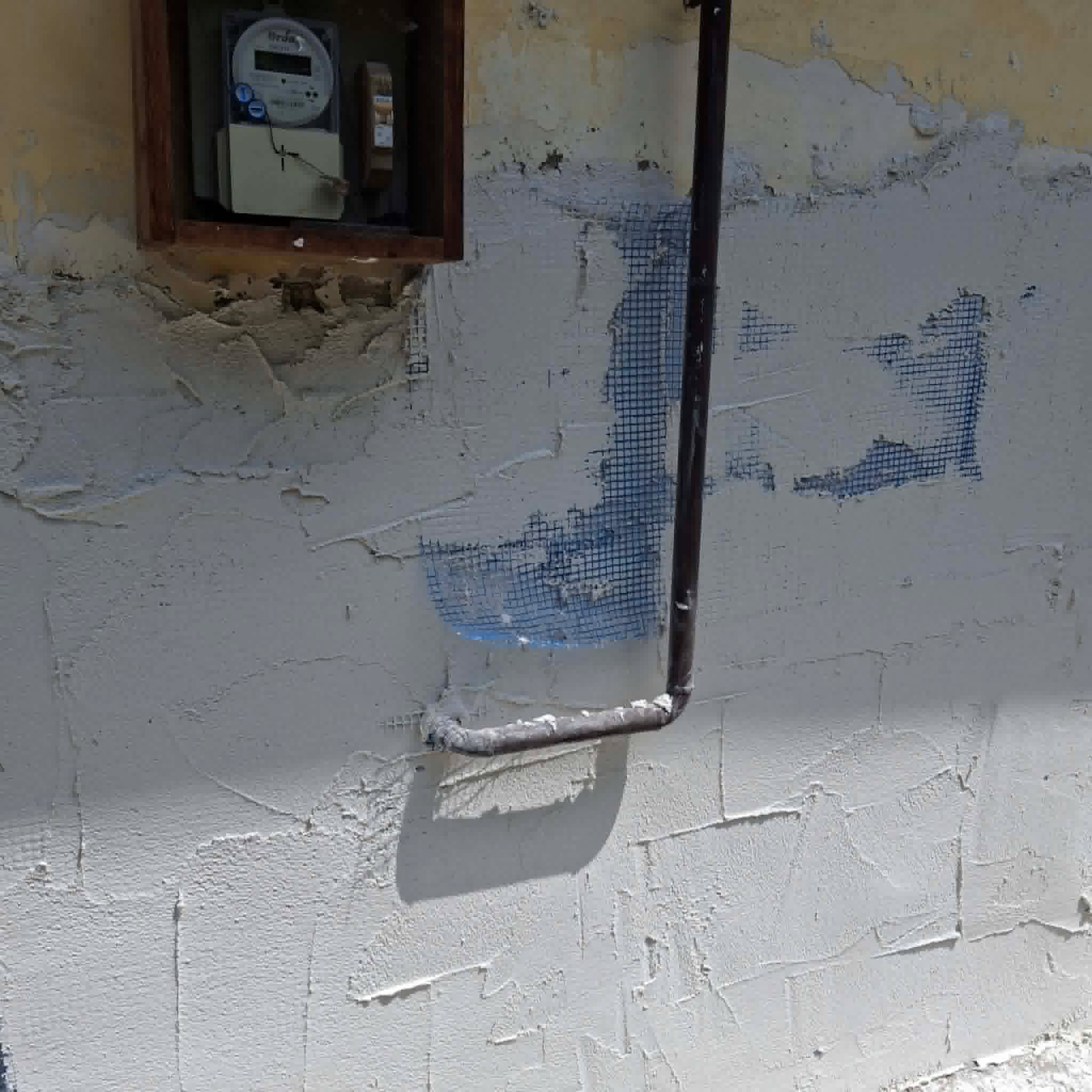 Vizes fal szárító vakolat előtt — kiindulási állapot (referencia 7)